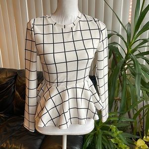 SHEIN Peplum longest leave top size small